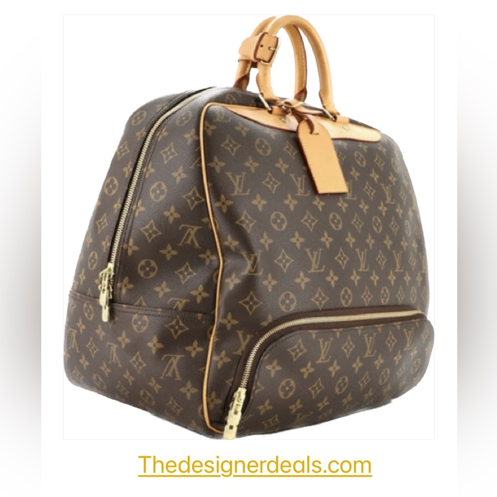 Auth Louis Vuitton Monogram Evasion Unisex LV travel bag